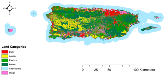 Figure 1: Land Categories in Puerto Rico